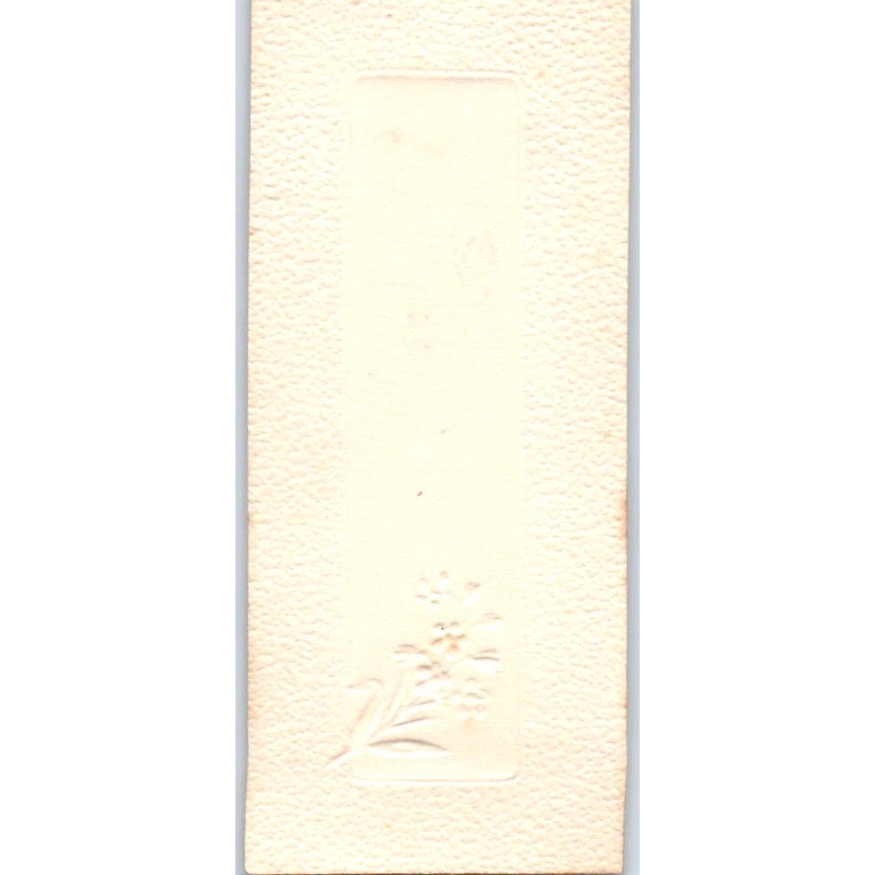 Betty Svensson Värperyd Konfirmations Minne Embossed Swedish Calling Card AE2