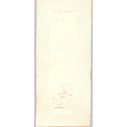 Betty Svensson Värperyd Konfirmations Minne Embossed Swedish Calling Card AE2