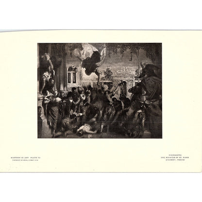 The Miracle of St. Mark - Tintoretto - 1902 Litho Art Print AF4-12