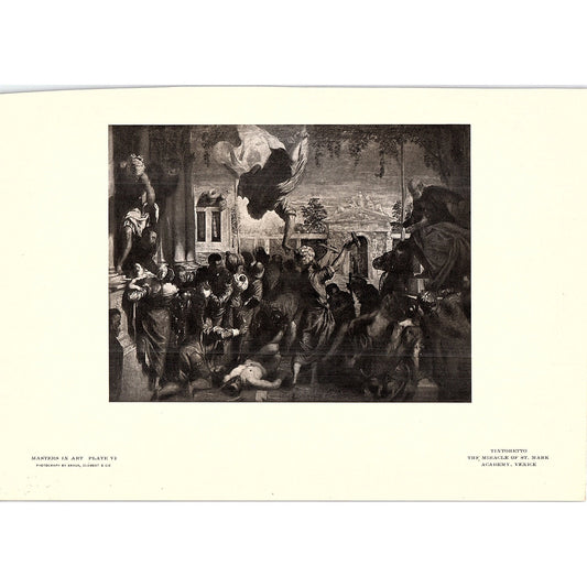 The Miracle of St. Mark - Tintoretto - 1902 Litho Art Print AF4-12