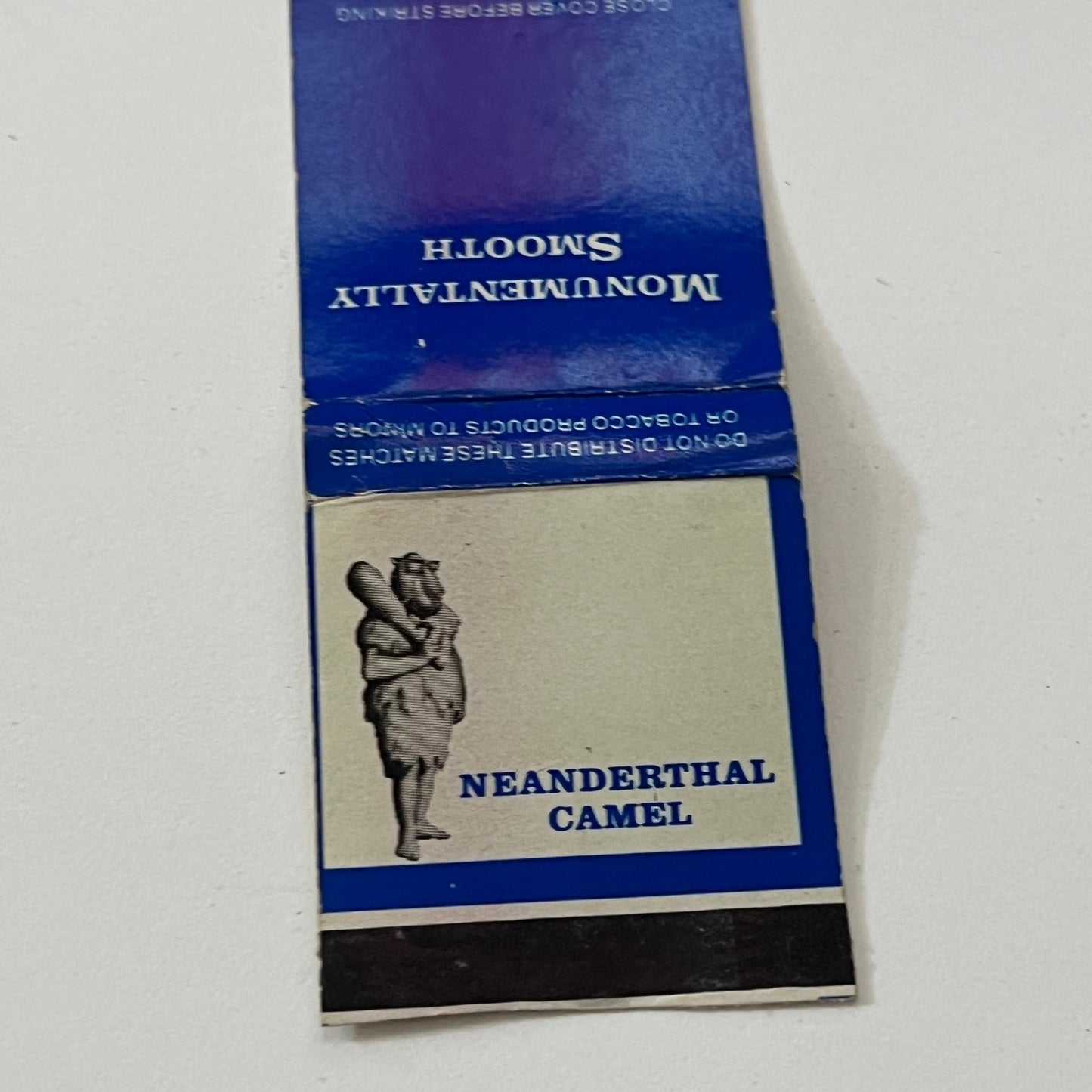 Camel Cigarettes Neanderthal Camel Vintage Matchbook Cover TB6-MB1-13