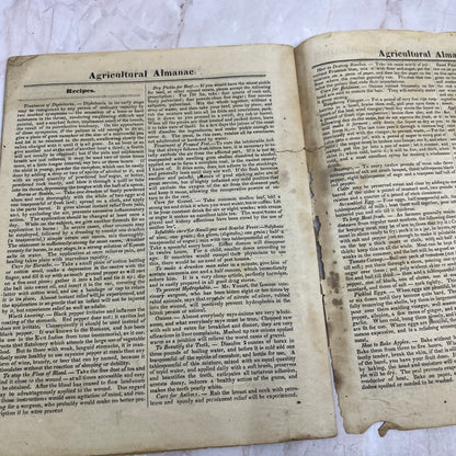 1869 Agricultural Almanac Lancaster PA John Baer’s Sons TF5