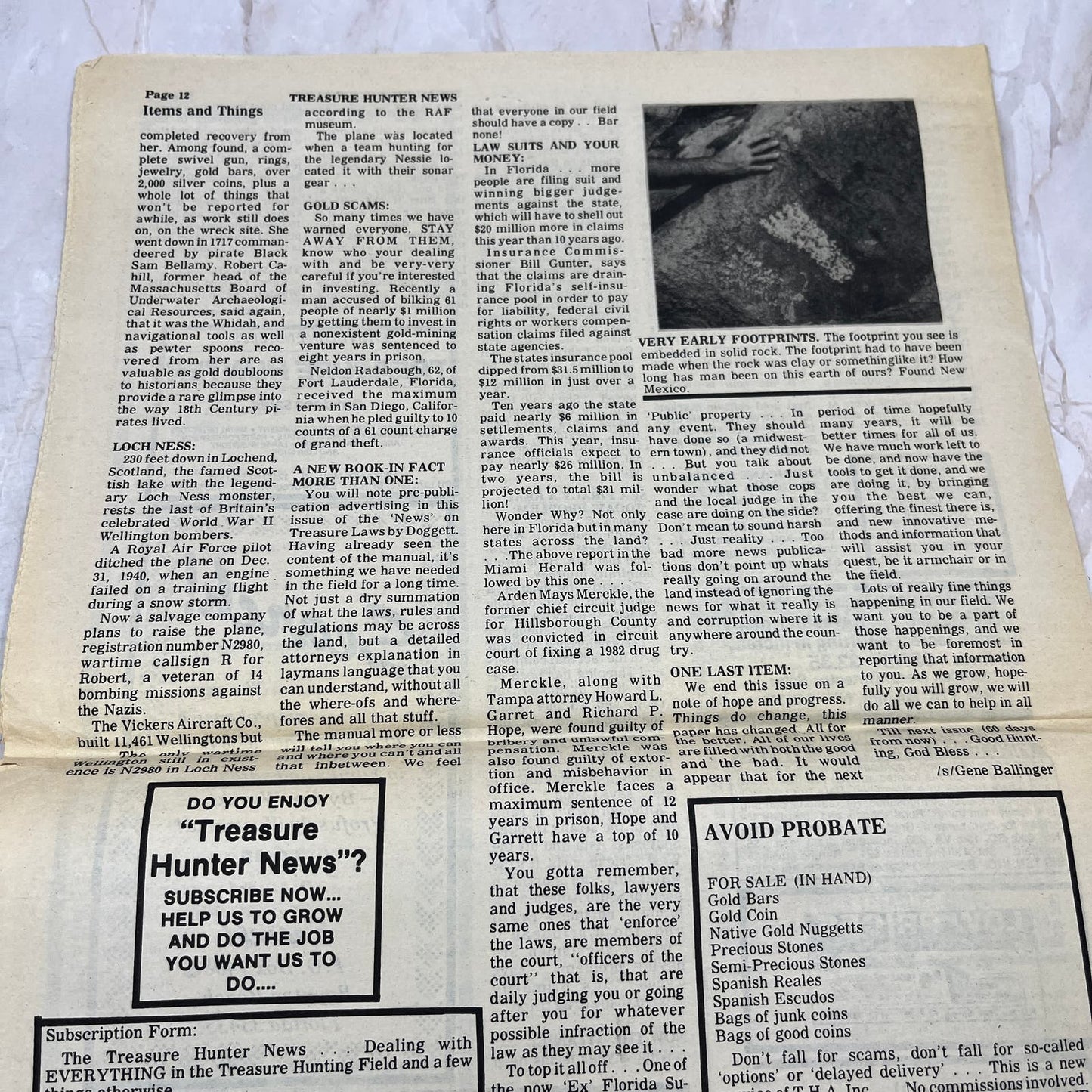 1985 Fall - T.H.A. Treasure Hunter News Newspaper - Boynton Beach FL M11