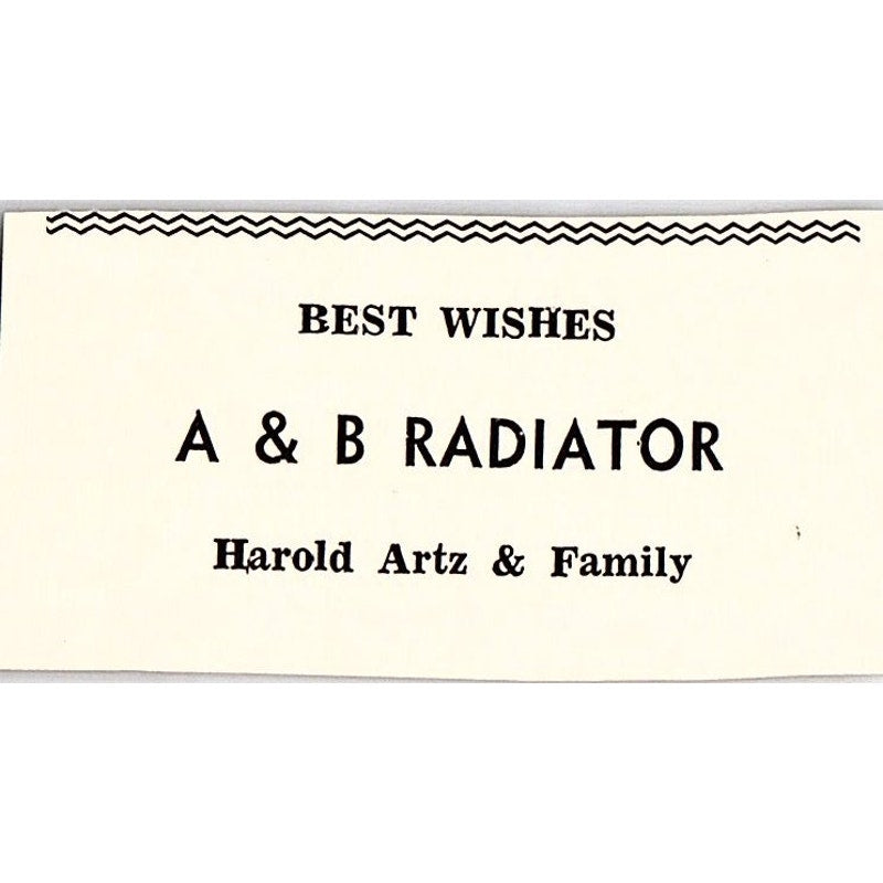 A&B Radiator Harold Artz, Ford City Furniture c1965 Ad AF8-S22
