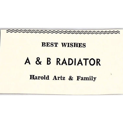 A&B Radiator Harold Artz, Ford City Furniture c1965 Ad AF8-S22