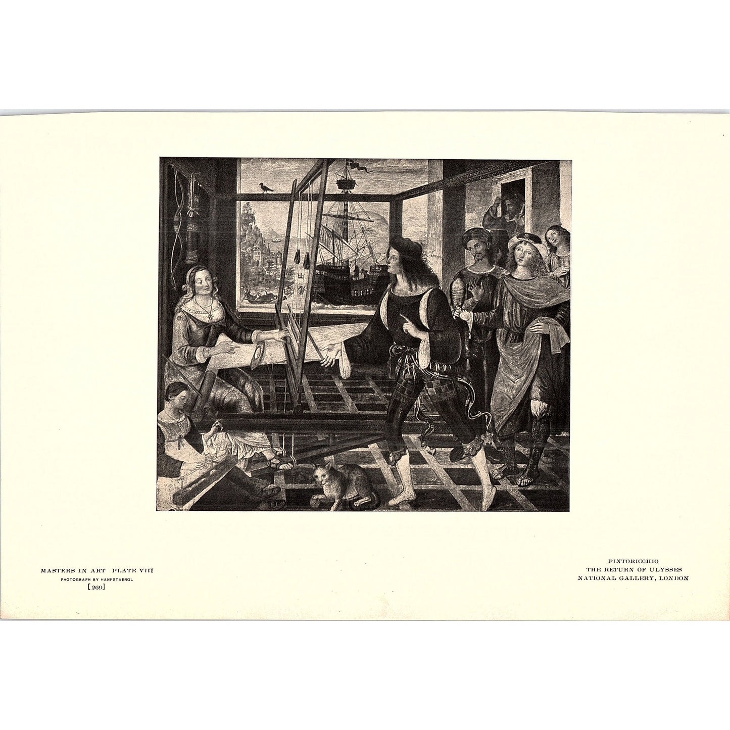 The Return of Ulysses - Pinturicchio - 1904 Litho Art Print AF5-1