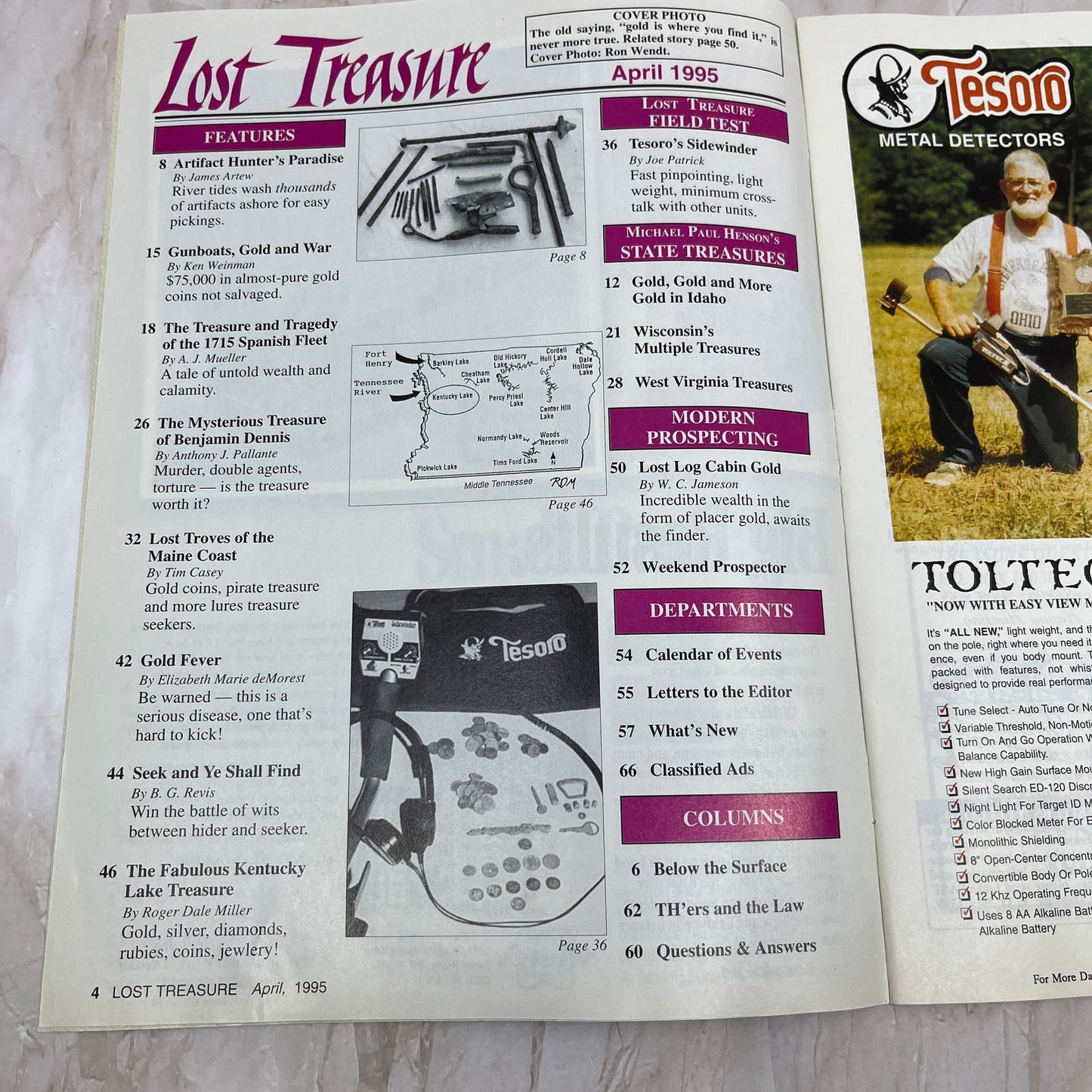 1995 April - Lost Treasure Magazine - Treasure Hunting Gold Prospecting M14