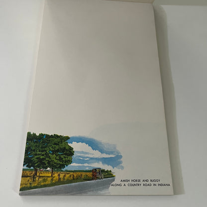 Retro Indiana Tourist Notepad Blank Vintage Vagabond Creations L1-1