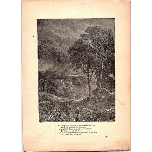 The Cloud Percy Bysshe Shelley, An Axe to Grind Ben Franklin 1884 Poem TA5-CJ-2