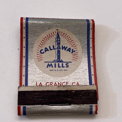 Callaway Mills La Grange GA Vintage Matchbook Cover TB8-MB3-7