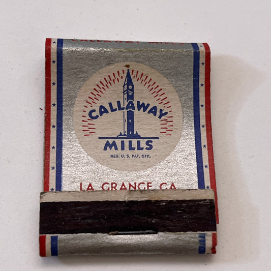 Callaway Mills La Grange GA Vintage Matchbook Cover TB8-MB3-7