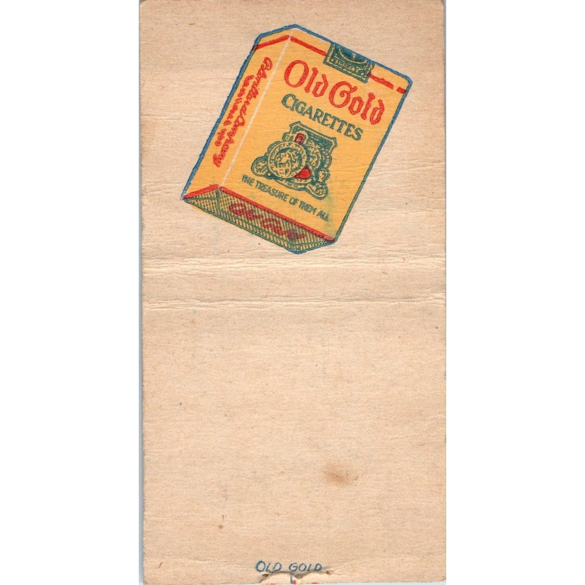 Old Gold Vintage Matchbook Cover SF4-Y6