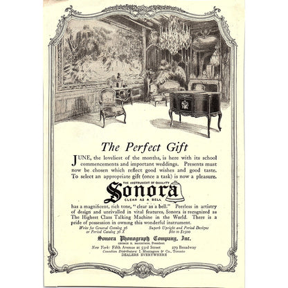 Sonora Phonograph Company Inc George E Brightson New York  c1920 Ad AF8-9