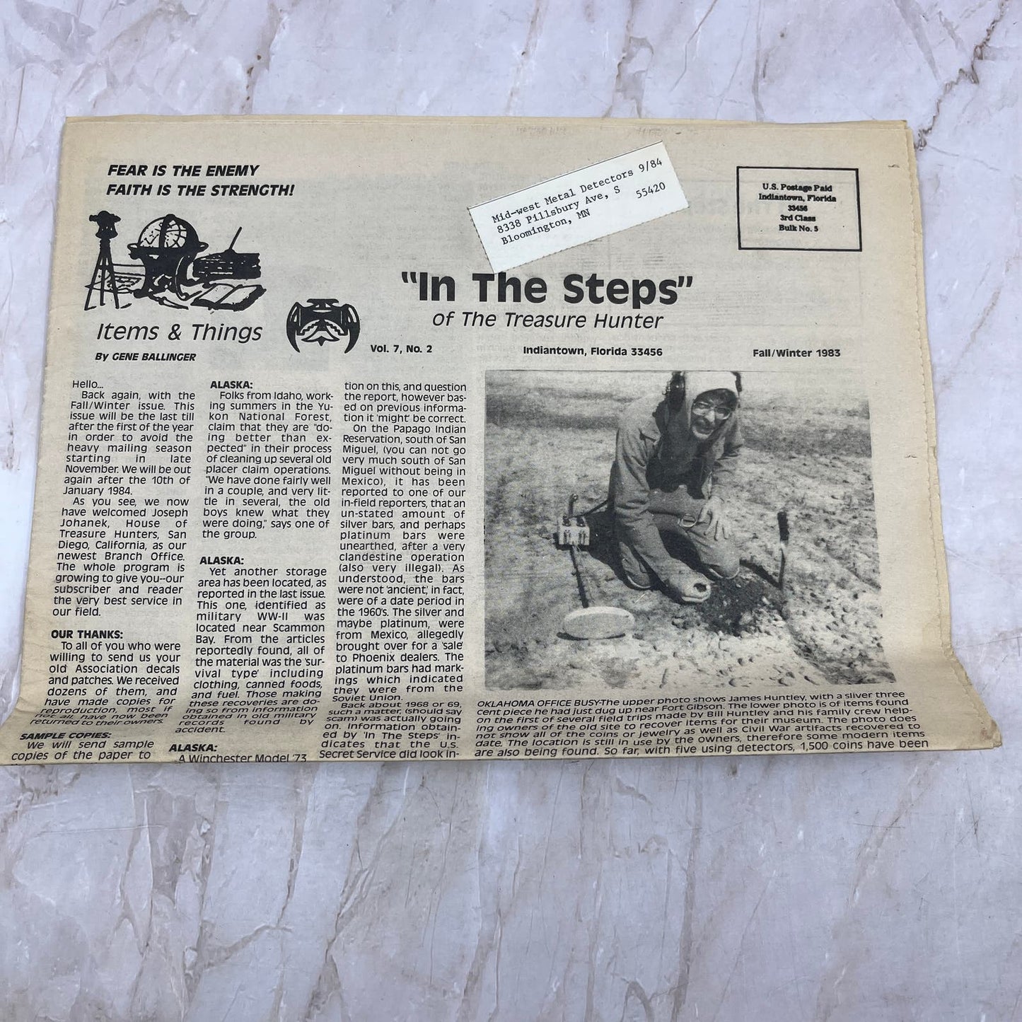 1983 Winter - In the Steps of the Treasure Hunter Newspaper - Indiantown FL M11