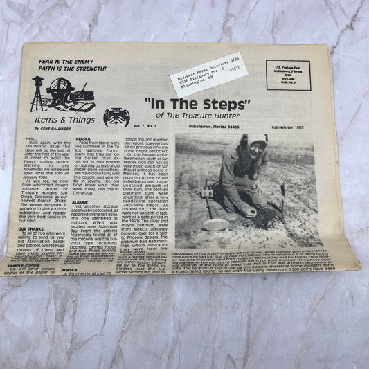 1983 Winter - In the Steps of the Treasure Hunter Newspaper - Indiantown FL M11