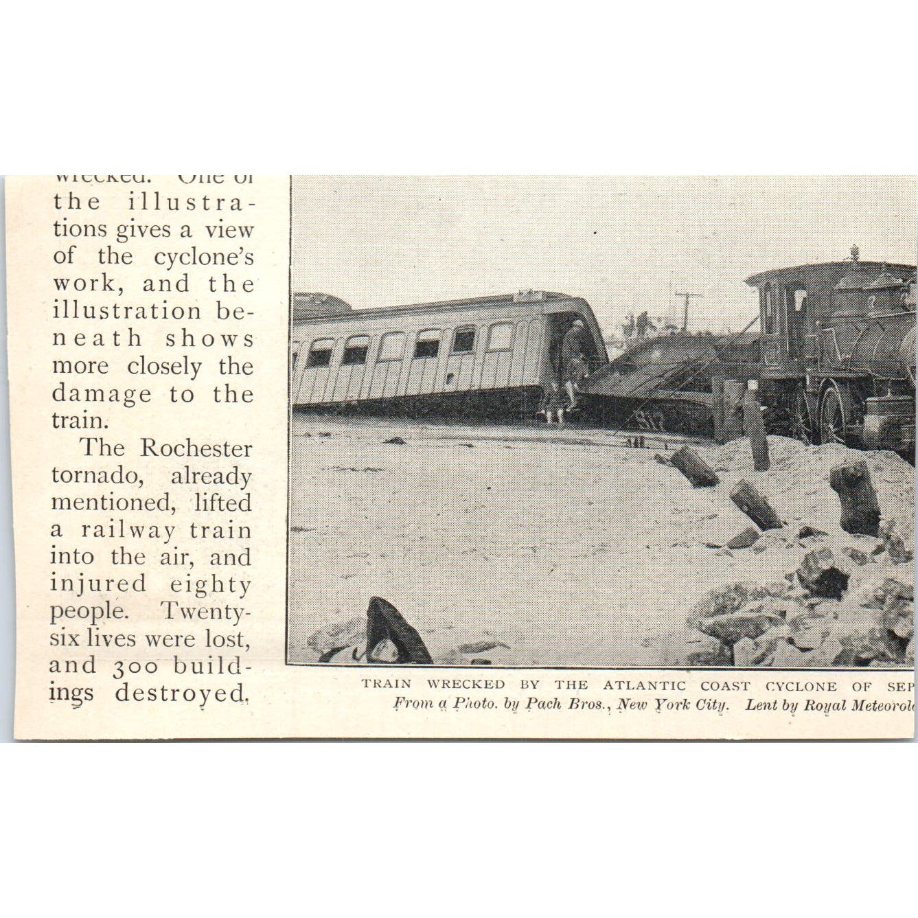 Roof and Side of House Carried Away Lawrence MA 1897 Victorian Photo AE9-TS8