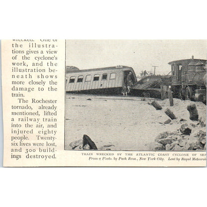 Roof and Side of House Carried Away Lawrence MA 1897 Victorian Photo AE9-TS8