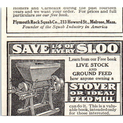 Silver Manufacturing Co Salem OH Silo & Silage Book 1913 Magazine Advert AE7-N7