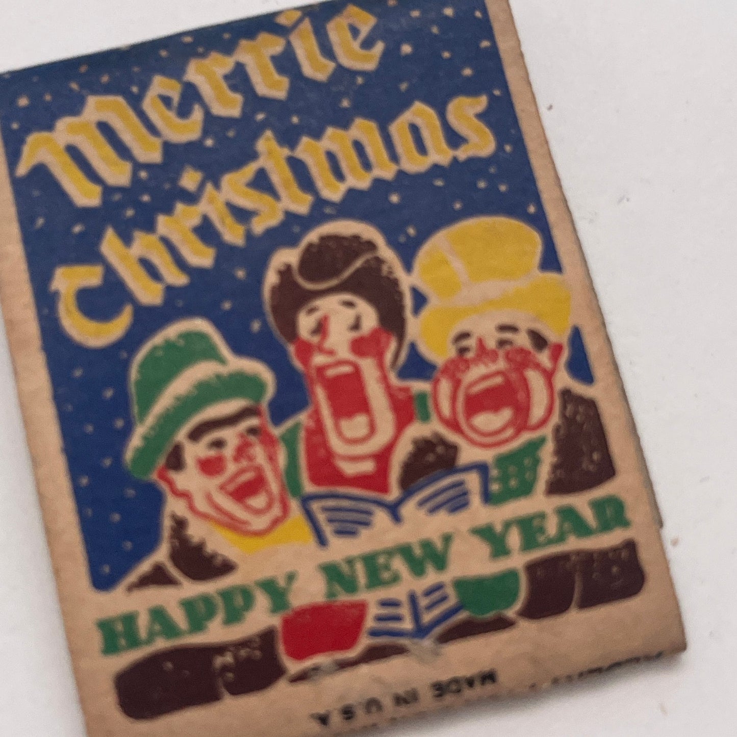 The Monticello Norfolk VA Brian Quinn Merrie Christmas Matchbook Cover TB8-MB-5