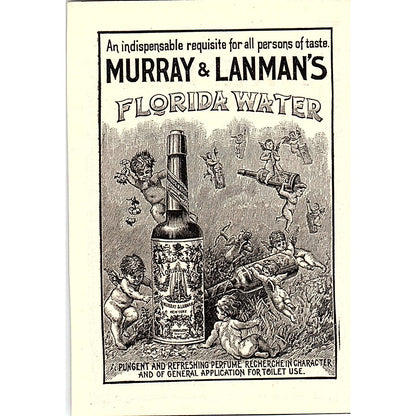 Murray & Lanman's Florida Water Cherubs Illustration 1892 Ad AG2-M10