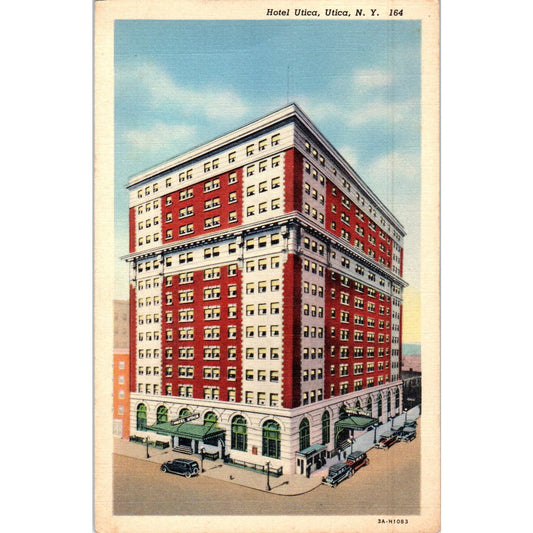 Hotel Utica, Utica NY Vintage Original Postcard PC9
