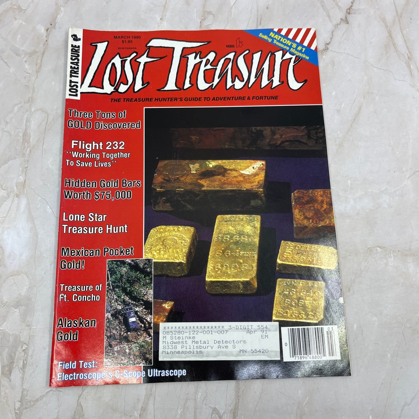 1990 March - Lost Treasure Magazine - Treasure Hunting Gold Prospecting M14