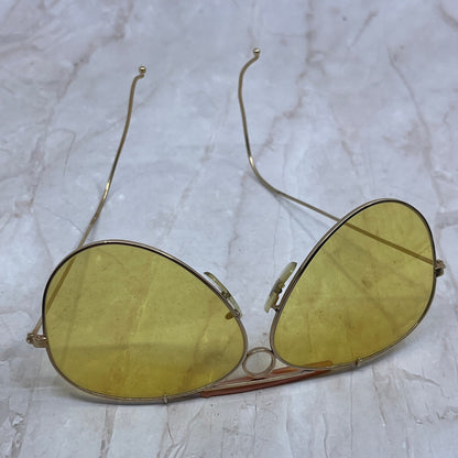 1960's Yellow Tint Aviator All-Weather Kalichrome Shooting Sunglasses TG7-G2-6
