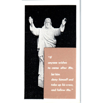 Success Through Prayer Vintage Catholic Prayer Card TH2-PC1