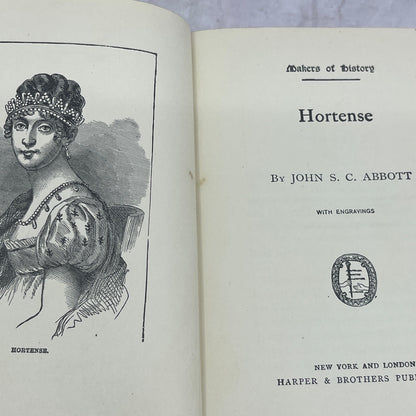 1898 History of Hortense John S.C. Abbott TE3-OB