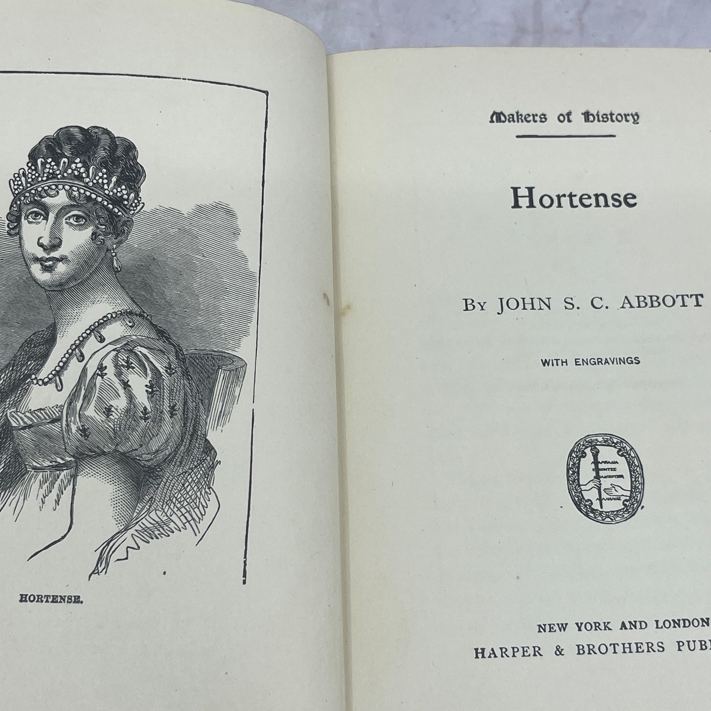 1898 History of Hortense John S.C. Abbott TH9-OB