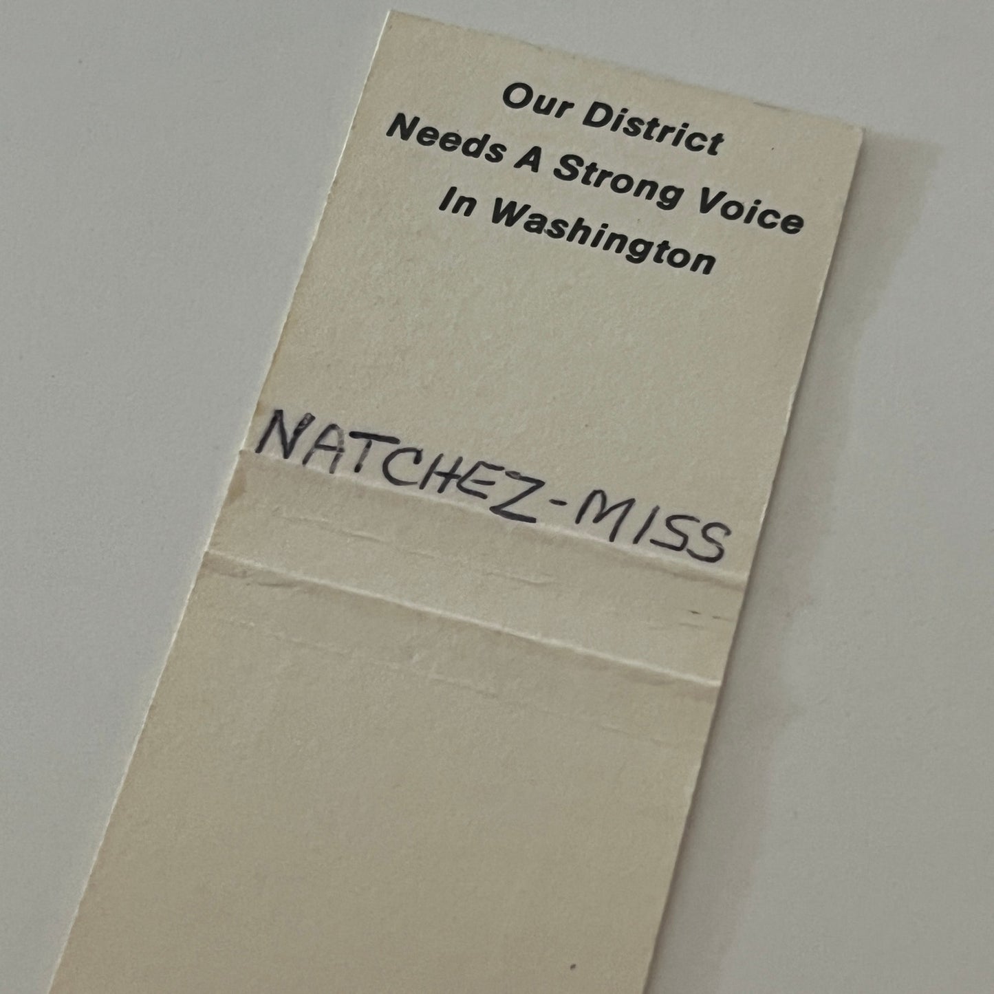Eddie McDaniel Congressman Natchez MS Vintage Matchbook Cover MM5-9