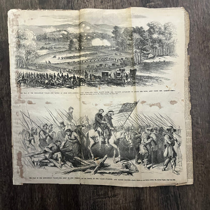 Gen. Tremont War in the Shenandoah Valley Original 1863 Civil War Engraving C68