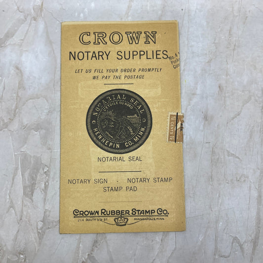 c1950 Crown Rubber Stamp Co Rotary Supplies Leaflet Minneapolis MN TI8-S6