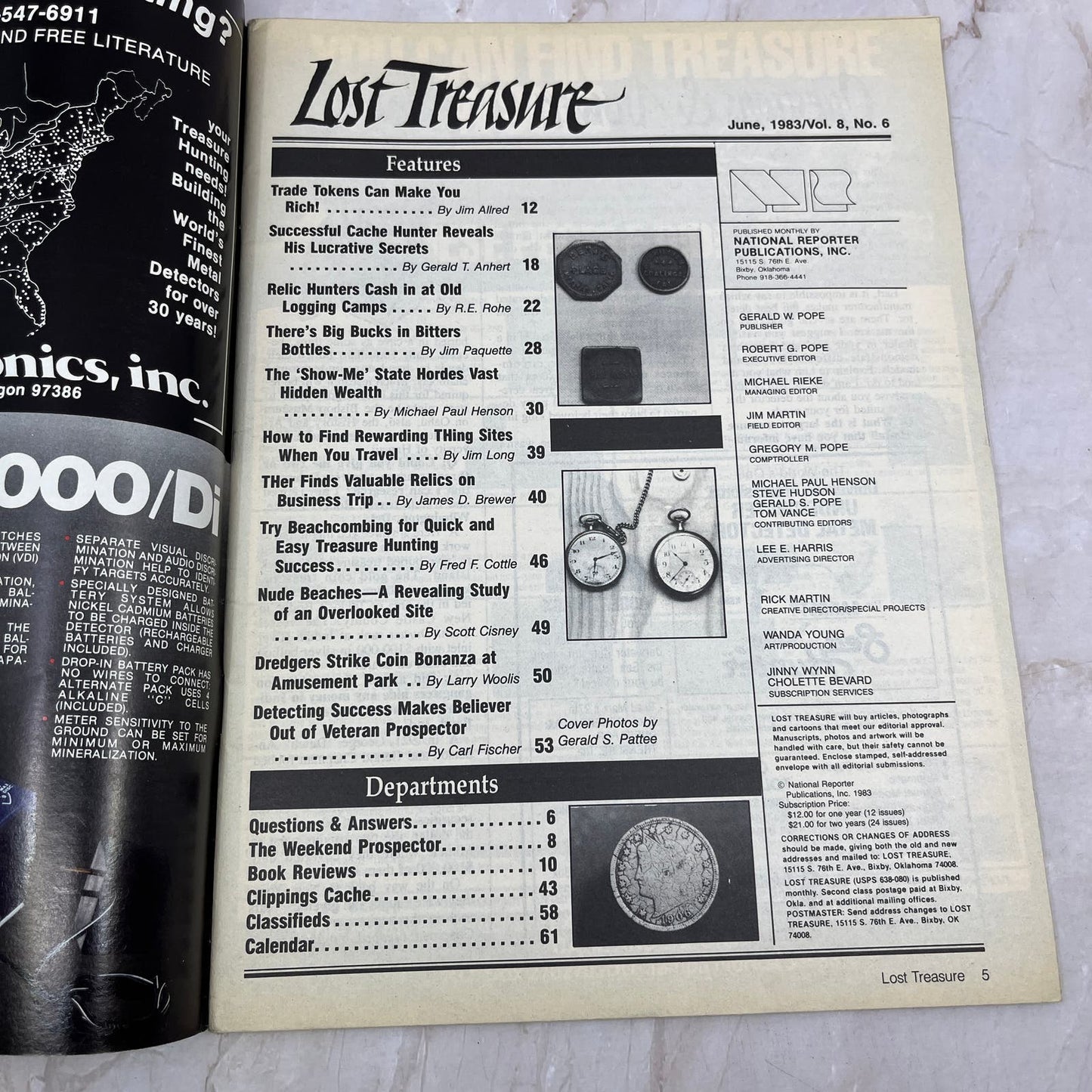 1983 June - Lost Treasure Magazine - Treasure Hunting Gold Prospecting M15