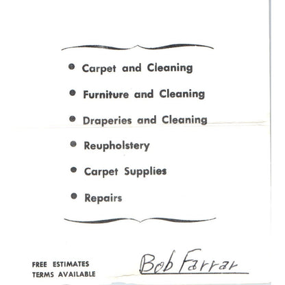 Holly-Home Center Hollywood Carpet Inc La Mirada CA Vintage Business Card SD8-B3