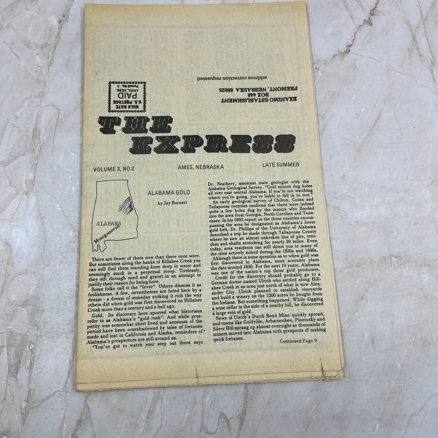 1980s Vol. 3 No. 2 - Exanimo Express Treasure Hunting Newsletter - Ames NE M11