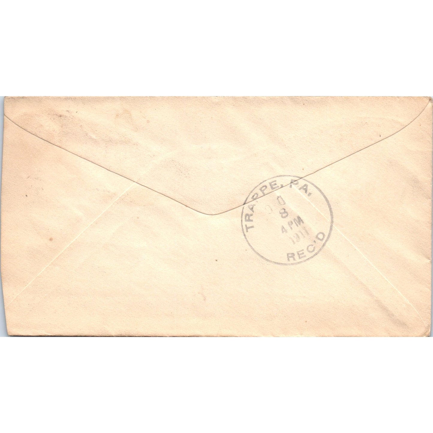 1911 J.C. Chaffee & Son Lee Jane J. Rambo Trappe Postal Cover Envelope TG7-PC2