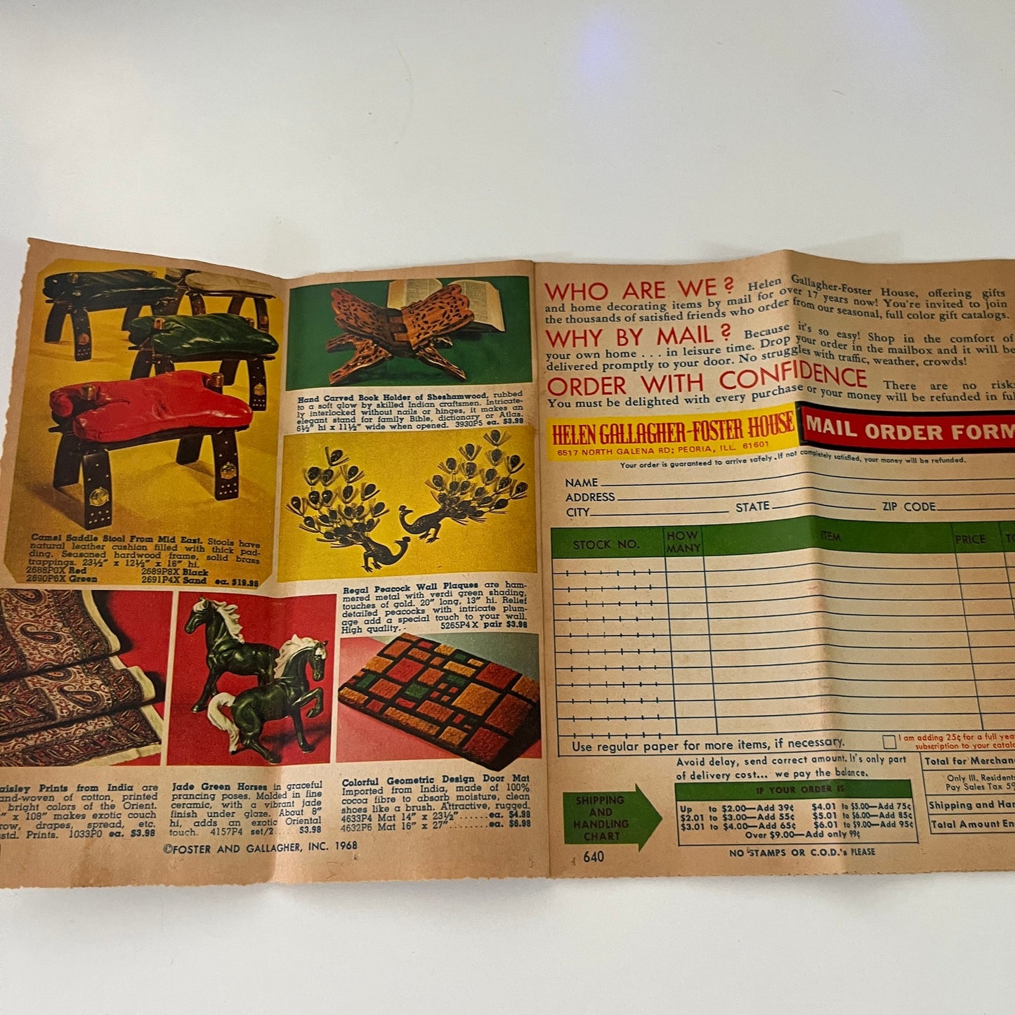 1968 Helen Gallagher-Foster House Gifts By Mail Christmas Catalog Peoria H3-5