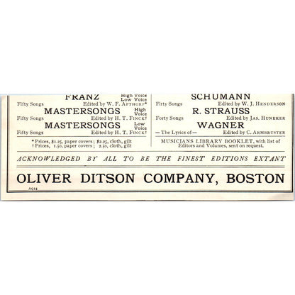 Leyland Line F.O. Houghton & Co Boston c1905 Victorian Ad AE9-MA1