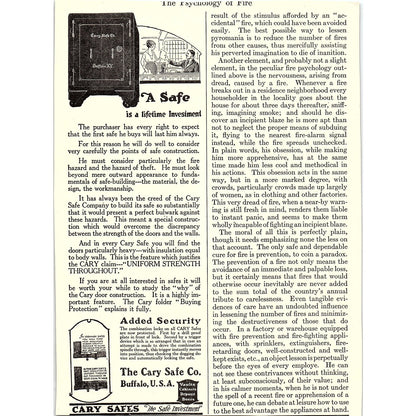 Pyrene Kills Fire Saves Lives Pyrene Mfg Co M. Rosenfeld c1920 Ad AF8-10