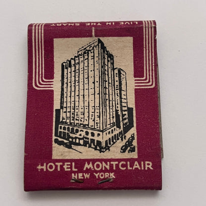 Hotel Montclair Lexington Ave New York Vintage Matchbook Cover TB8-MB-1