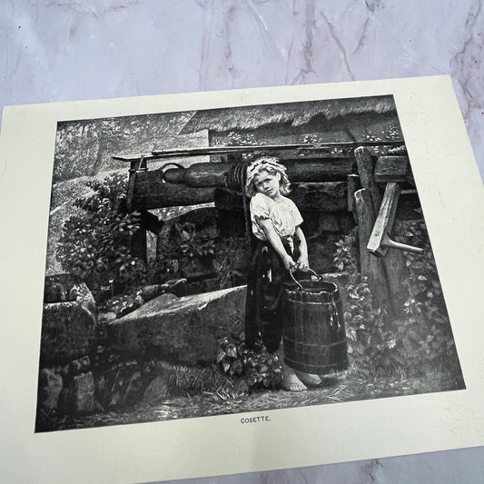 Cosette Antique 8.5x11.5" Engraving Art Print V20