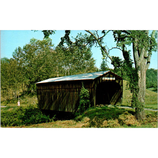 Old Covered Bridge South Randolph VT Vintage Covered Bridge Postcard PC14