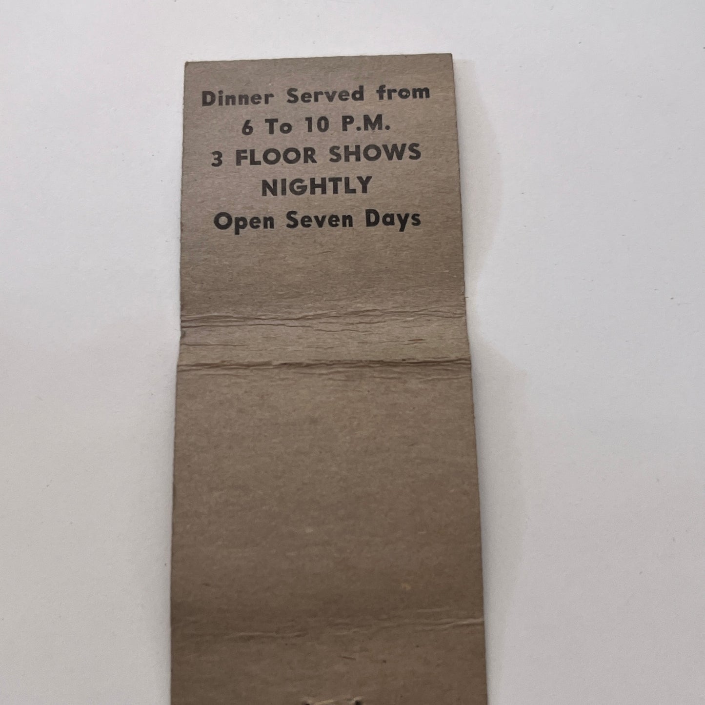 Leo Bernstein's The Flamingo New York City Vintage Matchbook Cover TB8-MB-12