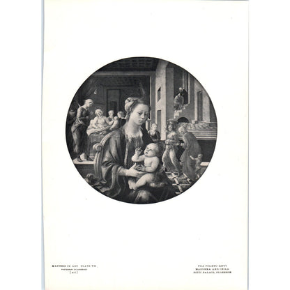 Madonna and Child - Fra Filippo Lippi c1905 Art Print D16