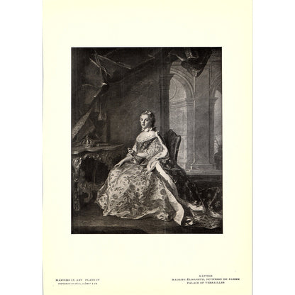Madame Elisabeth Duchesse De Parme - Nattier - 1902 Litho Art Print AF4-11