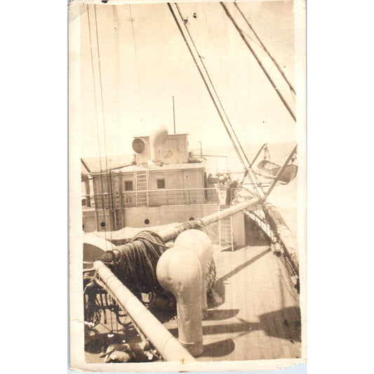 View From Aboard a Steamer Ship RPPC Vintage Postcard PD3
