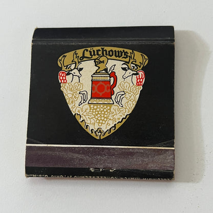 Luchow's Restaurant East 14th St New York Vintage Matchbook Cover TB6-MB1-1