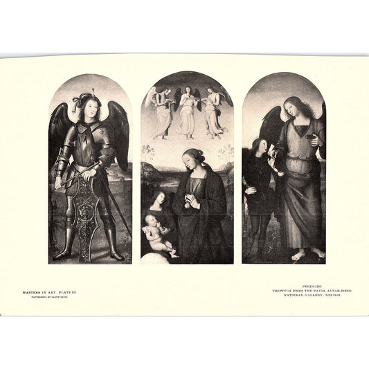 Triptych From the Pavia Altar-Piece - Perugino - 1902 Litho Art Print AF4-13
