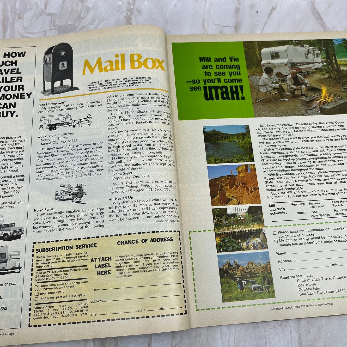 1975 Feb - Trailer Life Magazine Trailers Campers Motorhomes RV Camping M18